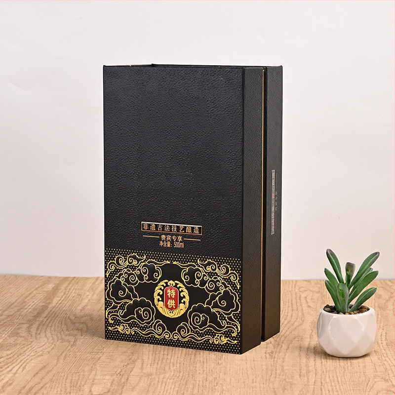 Cutie cadou premium pentru vinuri și băuturi spirtoase, ambalaj personalizat pentru o sticlă unică