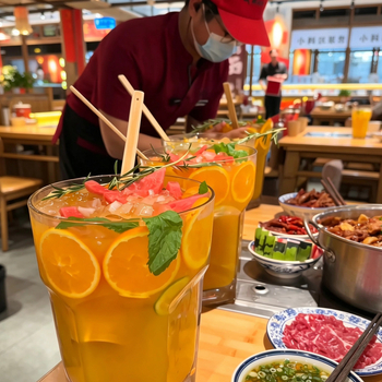 Pahar din sticlă cu capacitate mare pentru ceai de fructe și ceai cu lapte, pahar pentru împărțire în restaurante