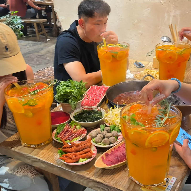 Pahar din sticlă cu capacitate mare pentru ceai de fructe și ceai cu lapte, pahar pentru împărțire în restaurante