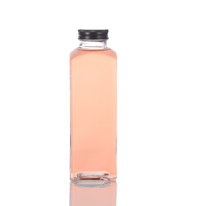 Sticlă transparentă de suc 500 ml, sticlă de vin din fructe, sticlă pentru cafea și iaurt, sticlă pentru enzime, personalizare cu logo