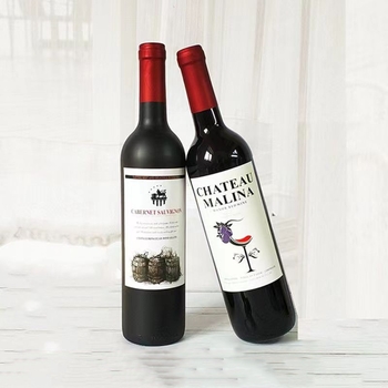 Sticla decorativă de vin 750 ml pentru frigiderul de vin, bar și showroom; sticlă din sticlă pentru vin roșu și vin de casă