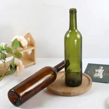Sticla decorativă de vin 750 ml pentru frigiderul de vin, bar și showroom; sticlă din sticlă pentru vin roșu și vin de casă