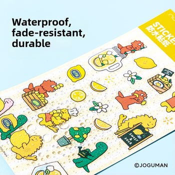 NS366-Q Jo Gumon autocolante PVC pentru planificator și jurnal – decorative, impermeabile, culori rezistente la decolorare