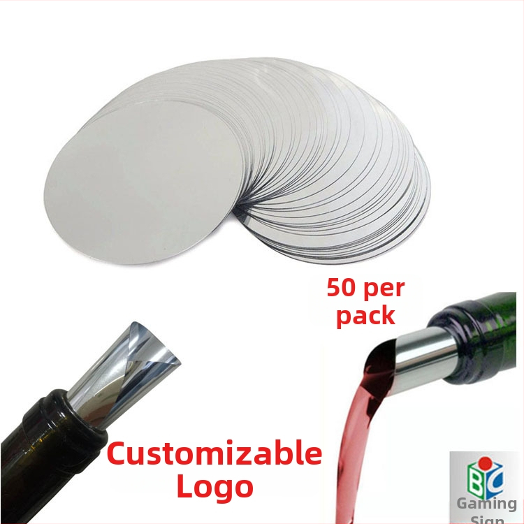 Foițe goale pentru turnarea vinului, pachet 50 buc., logo personalizabil