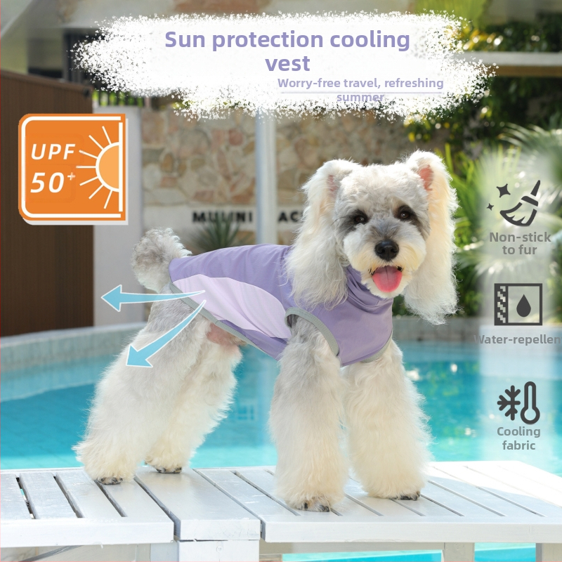 Vestă de vară respirabilă pentru Schnauzer, protecție solară și prevenire a căderii părului