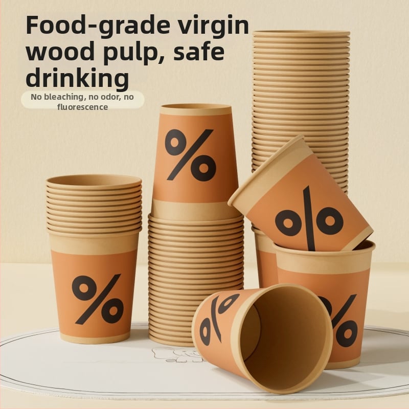 Cupe de unică folosință din hârtie, îngroșate, de calitate alimentară, pentru băuturi calde, cafea, ceai și băuturi reci