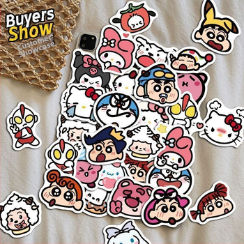 200 stickere cu expresii de desene animate, versiunea Q, decor pentru bagaje