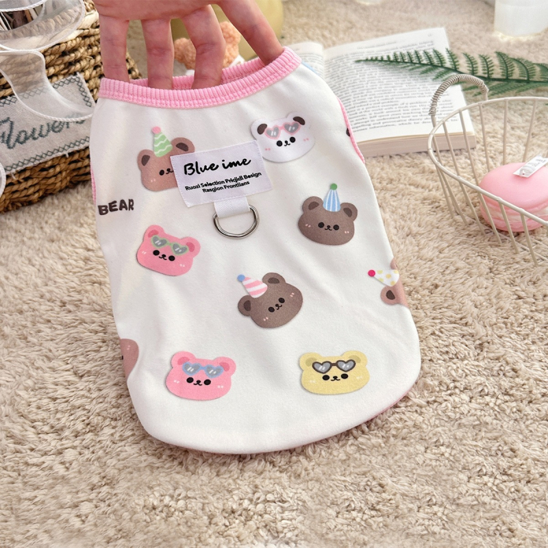 Vesta de catifea pentru animale de companie – câini și pisici, patru anotimpuri, stil japonez și coreean, Teddy și Bichon Frisé