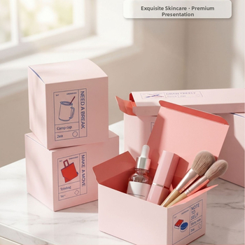 Cutii personalizate pentru cosmetice: cutii de carton pentru ruj, imprimare logo, serii mici