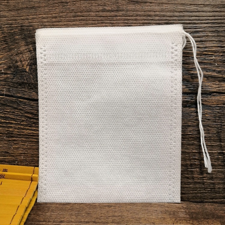 Pungă din material nețesut cu șnur, 18×20 cm, pentru decocturi din plante, ceai, filtre și săculețe parfumate