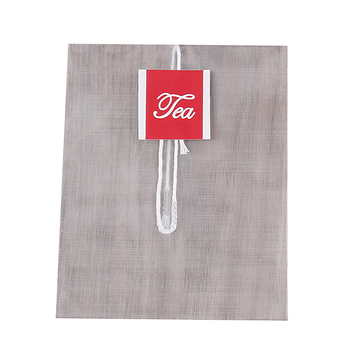Pungi de ceai triunghiulare din nylon, de calitate alimentară, cu plasă filtrantă și sigilare termică.