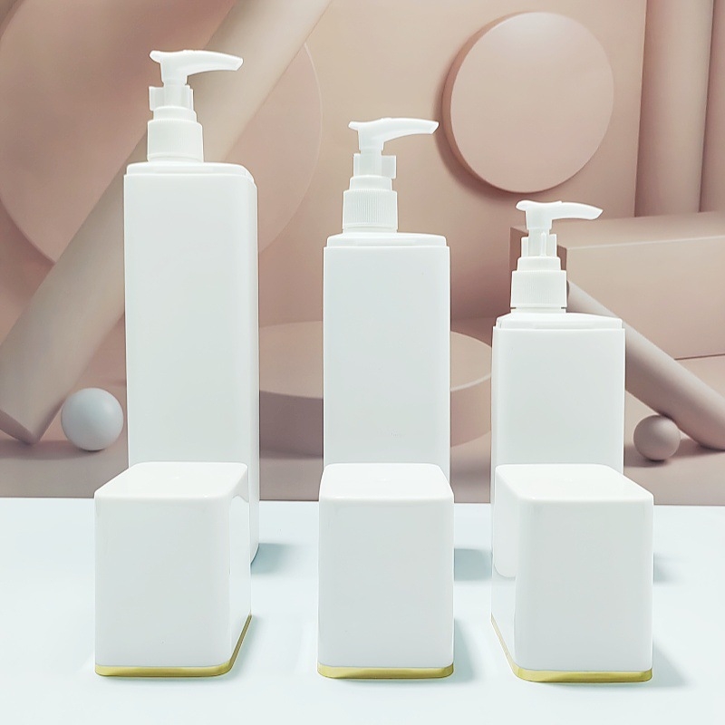 Sticle plastice de refill pentru gel de duș, cosmetică și șampon, 300 ml/400 ml/500 ml, cu cap de pompă