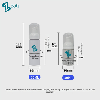 Sticlă PET cu pompă pentru spumă facială, 30ml/60ml, spumă cu aminoacizi