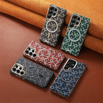 Carcasă de telefon Samsung S26 Ultra mată, design creativ cu litere RTK, compatibilă cu Samsung S25 Ultra, protecție magnetică
