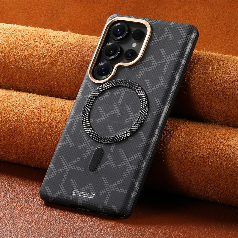 Carcasă de telefon Samsung S26 Ultra mată, design creativ cu litere RTK, compatibilă cu Samsung S25 Ultra, protecție magnetică