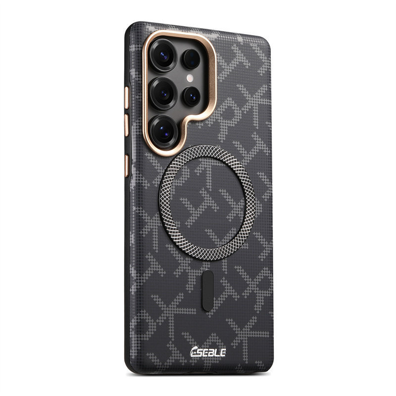 Carcasă de telefon Samsung S26 Ultra mată, design creativ cu litere RTK, compatibilă cu Samsung S25 Ultra, protecție magnetică