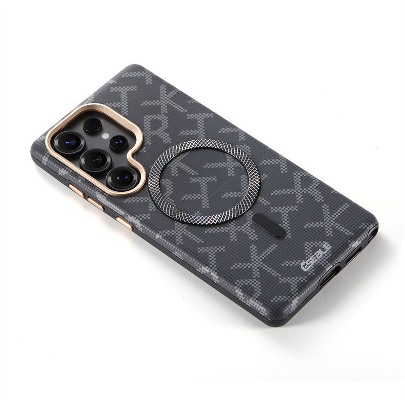 Carcasă de telefon Samsung S26 Ultra mată, design creativ cu litere RTK, compatibilă cu Samsung S25 Ultra, protecție magnetică
