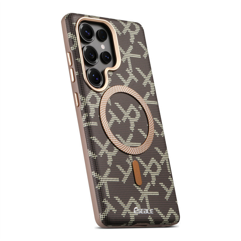 Carcasă de telefon Samsung S26 Ultra mată, design creativ cu litere RTK, compatibilă cu Samsung S25 Ultra, protecție magnetică