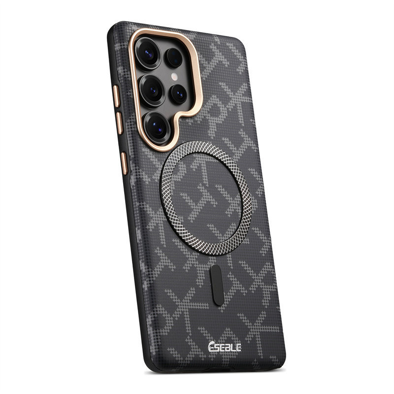 Carcasă de telefon Samsung S26 Ultra mată, design creativ cu litere RTK, compatibilă cu Samsung S25 Ultra, protecție magnetică