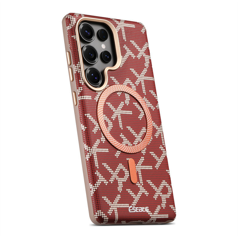 Carcasă de telefon Samsung S26 Ultra mată, design creativ cu litere RTK, compatibilă cu Samsung S25 Ultra, protecție magnetică
