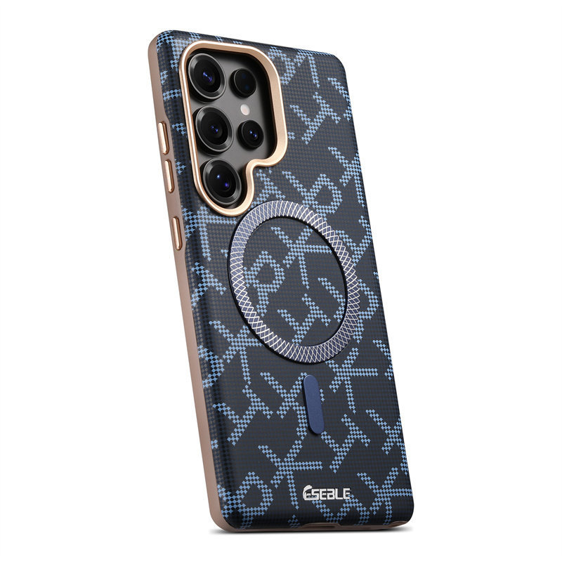 Carcasă de telefon Samsung S26 Ultra mată, design creativ cu litere RTK, compatibilă cu Samsung S25 Ultra, protecție magnetică