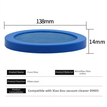D-9005 Filtru de intrare a aerului pentru aspirator pentru animale de companie – consumabile HEPA din microfibră