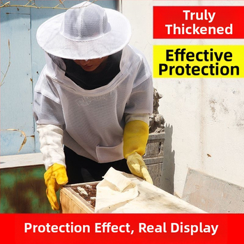 Costum 3D pentru apicultură, îmbrăcăminte protectoare mai groasă și respirabilă, protecție anti-înțepături pentru întreg corpul și jumătate de corp