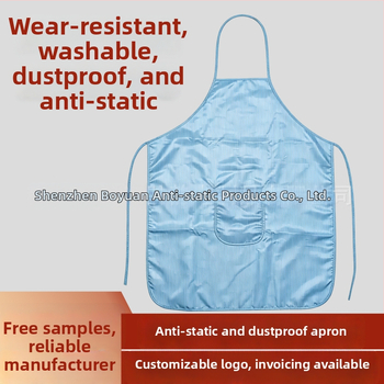 Șorț anti-static pentru fabrici și bucătării, șorț de protecție împotriva prafului pentru atelier, îmbrăcăminte de lucru curată.