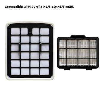 Set filtre pentru aspirator Eureka NEN180/NEN186BL — plasă de filtrare, element de filtrare și vată filtrantă