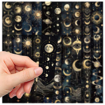 30 semne de carte celestiale, cu aspect vizual înalt, stil chic de nișă, pentru elevi, carduri de notare pentru lectură DIY.