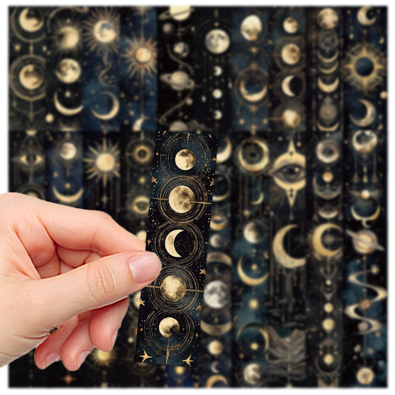 30 semne de carte celestiale, cu aspect vizual înalt, stil chic de nișă, pentru elevi, carduri de notare pentru lectură DIY.