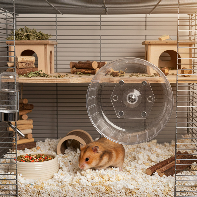 Suport pentru roata hamsterului cu placă acrilică magnetică de susținere