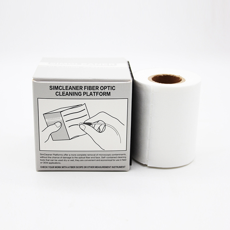 SIMWORK SIMCLEANER-WIPES-II Șervețele de curățare pentru capătul de fibră optică, țesătură nețesută, uscate și umede, 300 buc./cutie