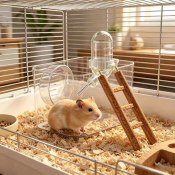 Adăpost transparent pentru hamsteri, spațiu interior generos, potrivit pentru hamsterii aurii, utilizare în toate sezoanele