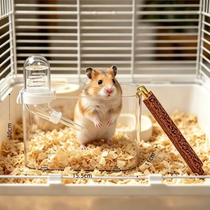 Adăpost transparent pentru hamsteri, spațiu interior generos, potrivit pentru hamsterii aurii, utilizare în toate sezoanele