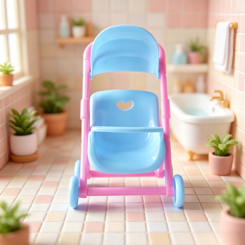 Mini căruț pentru păpuși cu accesorii pentru hamster pentru joacă de rol