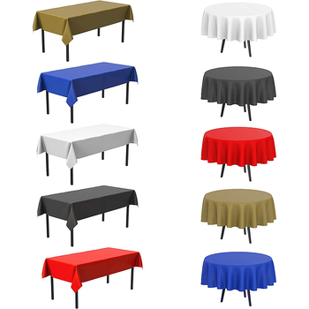 Față de masă de unică folosință PEVA, din flanel nețesut, impermeabilă și rezistentă la ulei, 137×274 cm