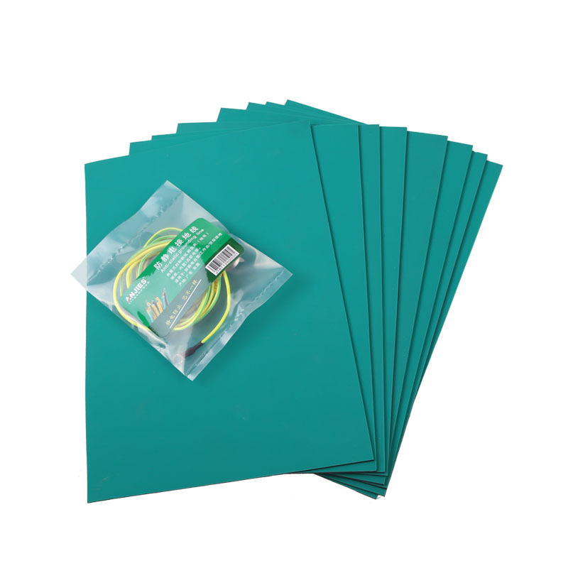 Covoraș de lucru antistatic, rezistent la temperatură, verde, 30 × 40 cm, suprafață durabilă pentru asamblare electronică