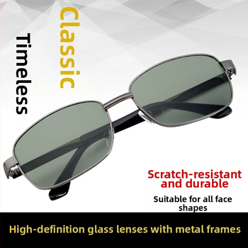 Ochelari de protecție industriali cu ramă din metal și lentile din sticlă, unisex, protecție împotriva vântului și prafului