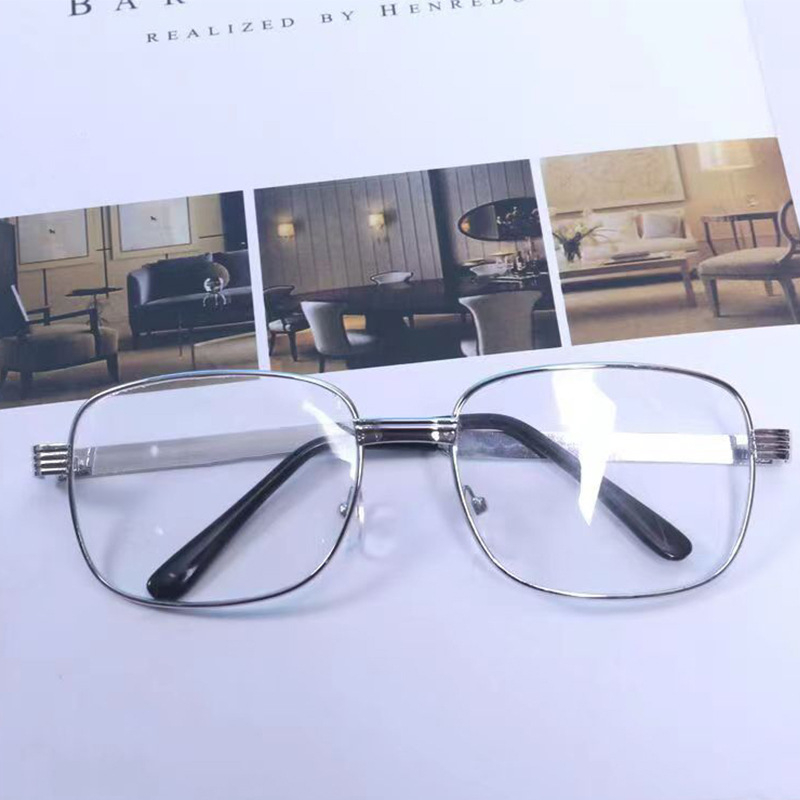 Ochelari de protecție industriali cu ramă din metal și lentile din sticlă, unisex, protecție împotriva vântului și prafului