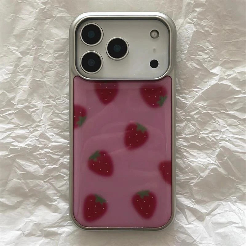 Husă din silicon cu ilustrație în stil coreean pentru iPhone 11–14 Pro Max, protecție anti-cădere, personalizabilă, argintiu sau negru