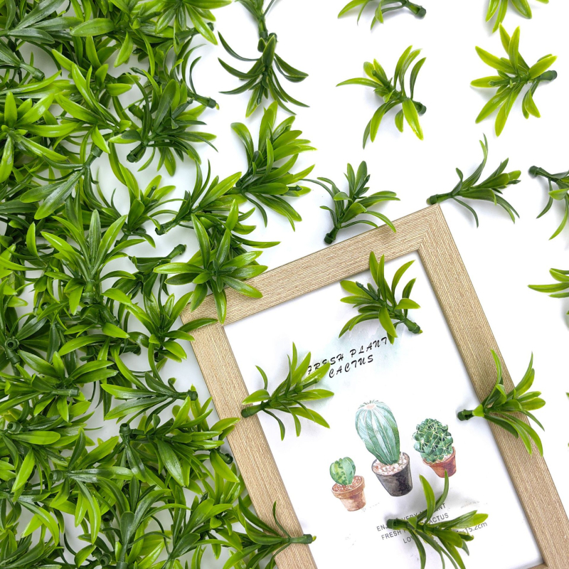 Ghirlandă artificială din plante cu Arhat grass și plante acvatice pentru decorare peisaj și fotografie