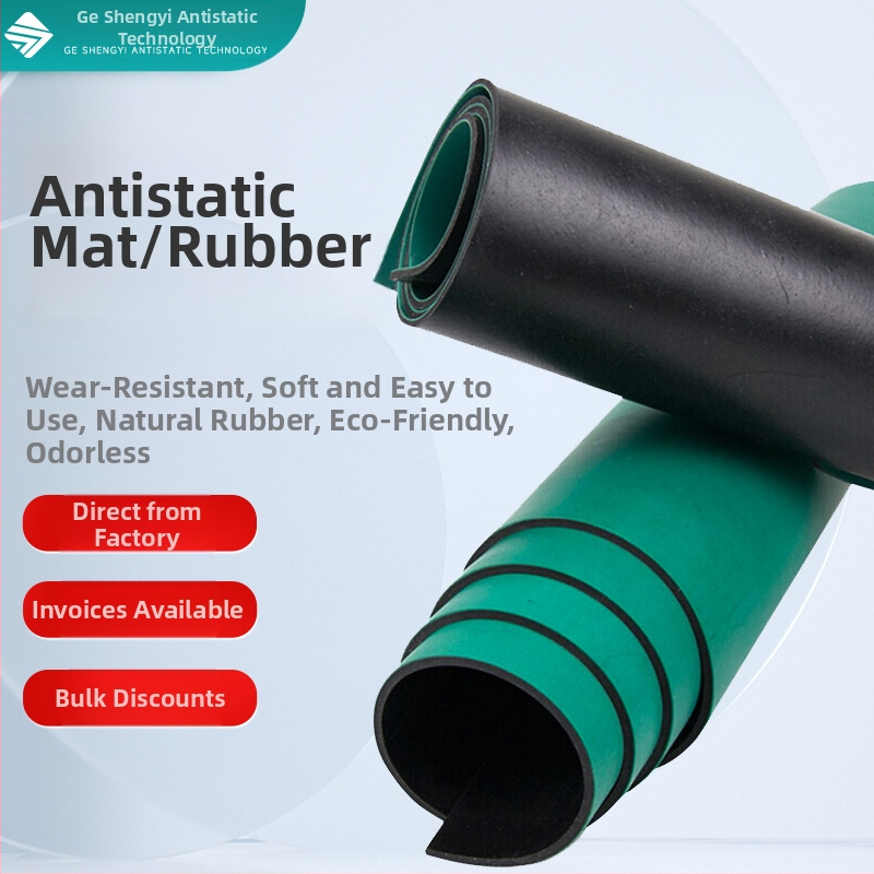 Covoraș din cauciuc anti-static, rezistent la uzură și temperatură, finisaj mat sau lucios, disponibil într-o varietate de culori.