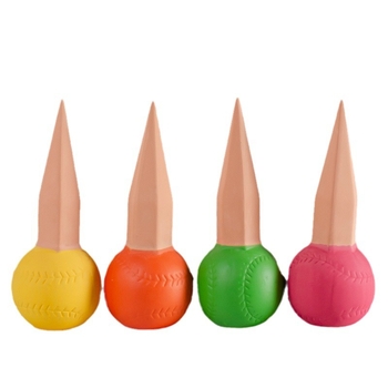 Instrument ceramic pentru udare în formă de baseball, cu pământ roșu, irigare prin picurare, capacitate 150 ml