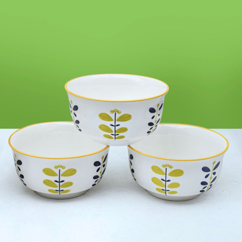 Vas porțelan pentru orez, tăiței și supă, formă rotundă, finisaj sub glazură, stil japonez, compatibil cu cuptorul cu microunde, diametrul 13–13,9 cm