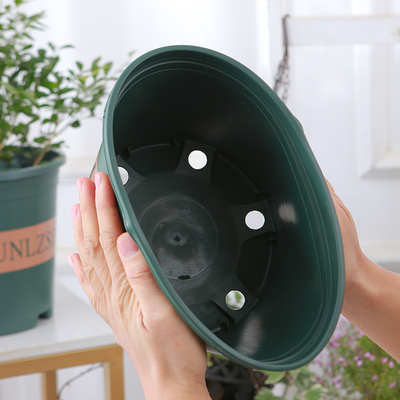 Ghiveci de flori din plastic, noua generație, gură largă, potrivit pentru pothos, trandafiri și suculente
