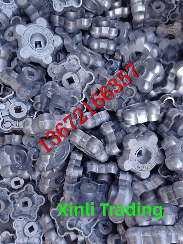 Roată de mână din aluminiu pentru oxigen și argon, 8x8 mm, mâner octagonal și hexagonal, întrerupător