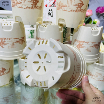 Ghiveci alb din plastic, cu capacitate de un galon, pentru flori, potrivit pentru trandafiri, Clivia și altele