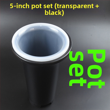 Set ghivece plastice pentru orhidee, îngroșate și înalte, transparente