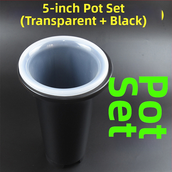 Ghiveci transparent din plastic pentru orchidă, mare dimensiune, înălțat și îngroșat